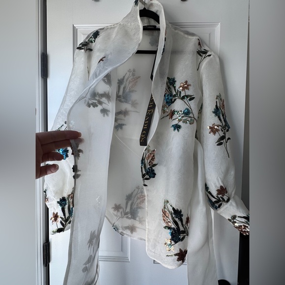 Rich Radi Q’S Silk floral sequin blouse - Picture 4 of 12